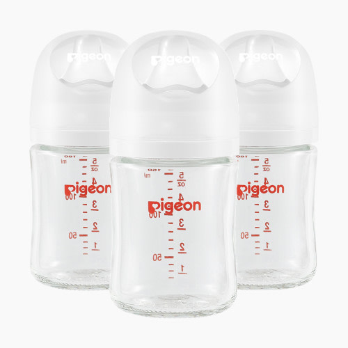 Pigeon Glass Anti-Colic Nursing Bottle Wide Neck 3 Pack - 5.4 Oz