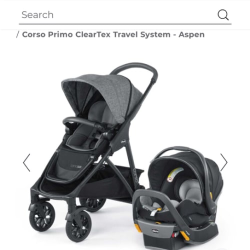 Chicco Corso Primo ClearTex Travel System - Aspen