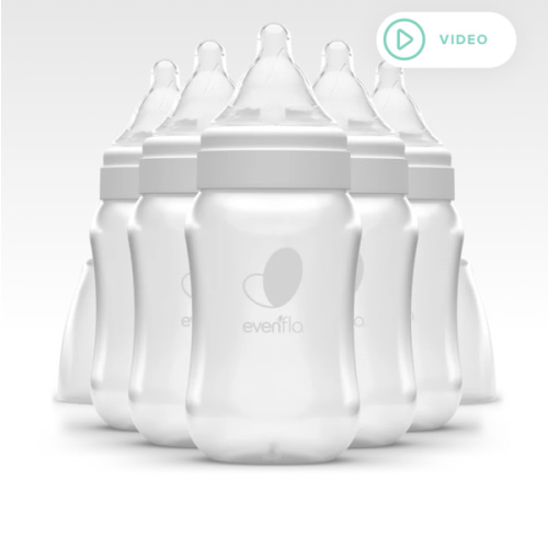 Evenflo - Balance + Wide Neck Bottles for Breastfed Babies – 6 pack