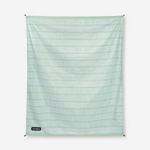 Outdoor blanket: Switchback Seafoam Green