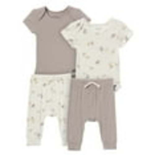 Modern Moments by Gerber Baby Neutral Super Soft 4-Piece Bodysuits and Pants Gift Set, Newborn - 12 Months