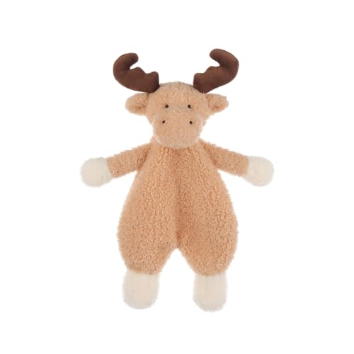 Apricot Lamb Stuffed Animals Moose Security Blanket Brown Reindeer Infant Nursery Character Blanket Luxury Snuggler Plush 10 Inches
