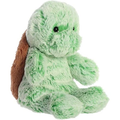 Aurora® Snuggly Sweet & Softer™ Turtle Stuffed Animal - Comforting Companion - Imaginative Play - Green 9 Inches - 9 inches