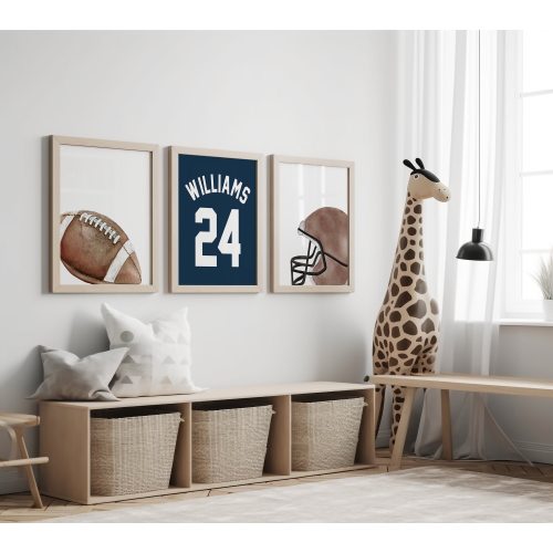 Football Nursery Prints, Football Prints, Boy Nursery Wall Art Prints, Football Wall Art, Football Boys Room Decor, Football Nursery Decor
