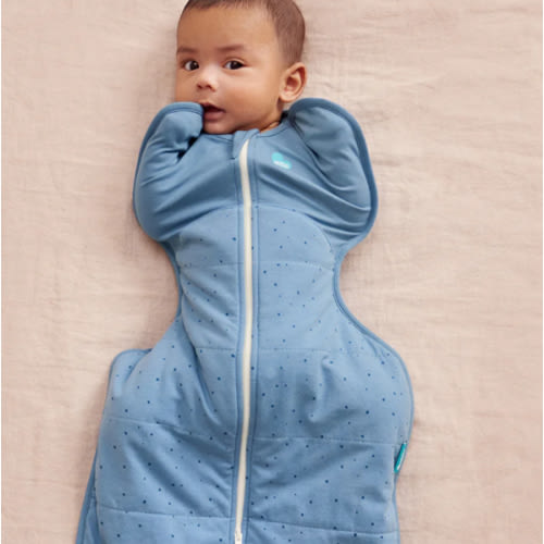 Swaddle Up™ 2.5 TOG Cotton Storm Blue Pebbles