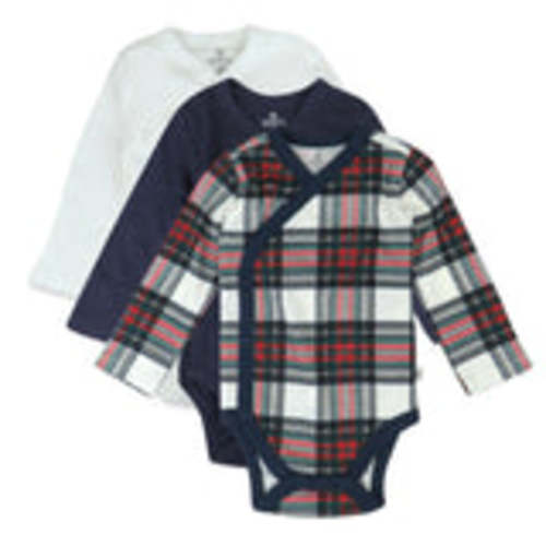 3-Pack Organic Cotton Long Sleeve Side-Snap Bodysuits | Honest Baby Clothing