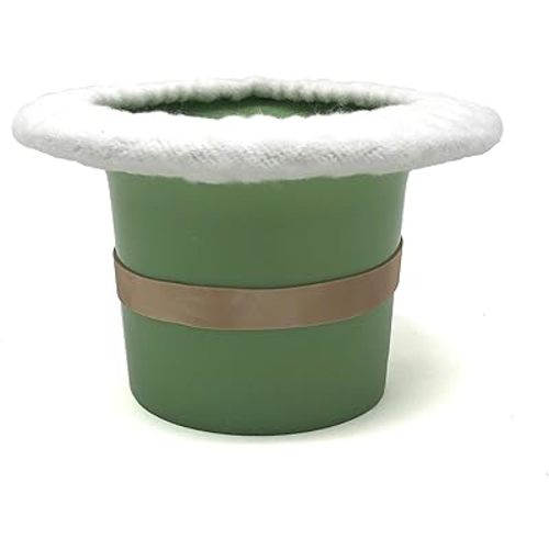 Top Hat Potty for Newborn Infant Potty Training | Elimination Communication | Includes 100% Cotton Undyed Fleece Cozy | Anti-Slip Rubber Band | for EC Baby Potty Training (Sage Green)