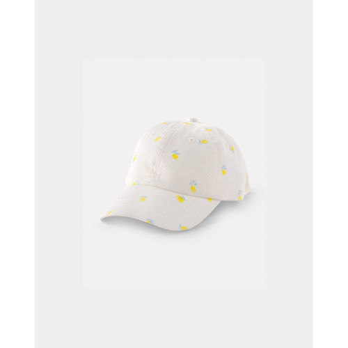 Toddler Girl Lemon Baseball Hat - White | Carter's