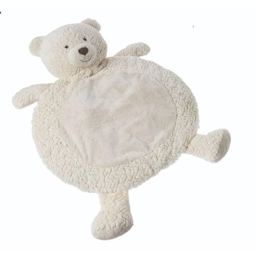 Mary Meyer Bestever Baby Mat Cushioned Tummy Time Floor Play Mats for Babies and Toddlers, 31 x 23-Inches, Putty Cream Teddy Bear