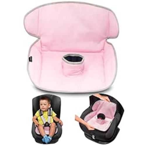 Car Seat Protector for Potty Training | Piddle Pad Cover from Spillages, Nappy Leaks & Toilet Training| Fits All carseat & Buggy, Age: 6m-4 Years Old |Keeps seat Clean & Dry! (Pink)