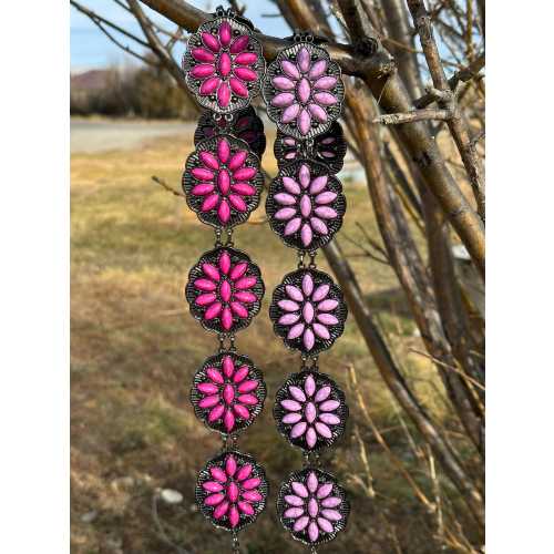 Girls Western Concho Belt, Cowgirl Belt, Pink Purple Belt, Pink Concho, Purple Concho Adjustable Belt Toddler, Girls Belt