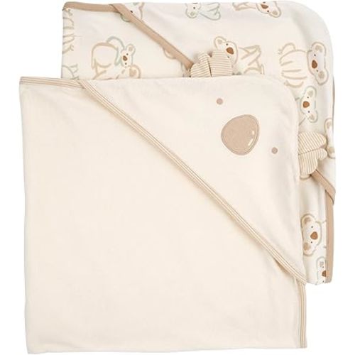 Carter's Baby Hooded Towel (2-pk Ivory/Khaki)
