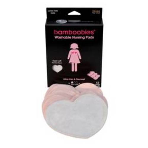 Bamboobies Milk-Proof Regular Washable Nursing Bra Pads - 6pk