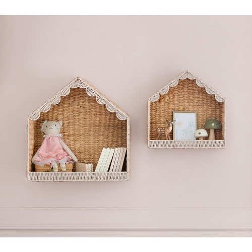 House Shaped Shelves, Set of 2 (16"-21")