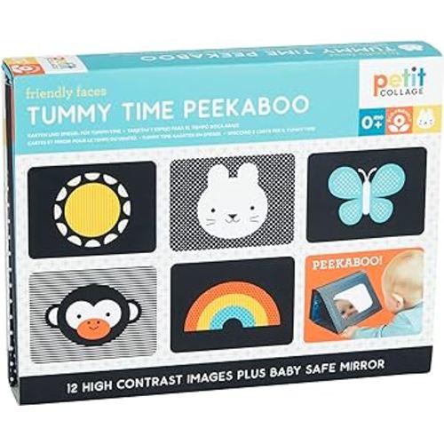 Petit Collage Tummy Time Peekaboo, Multicolor