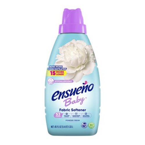 Ensueño Baby Hypoallergenic Liquid Laundry Fabric Softener - Baby Powder Scent (45 fl oz)