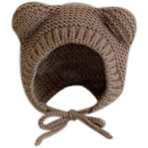 MINGSEECESS Kids Knitted Beanie Hat Cute Frog Cartoon Winter Warmer Cap with Big Eyes for Baby Boys Girls