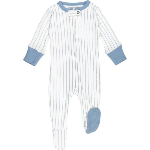 Print Fitted One-Piece Organic Cotton Footie Pajamas, 6-9M