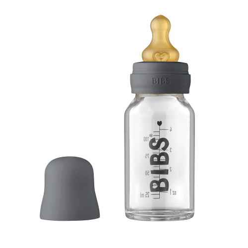 Baby Glass Bottle Complete Set 110ml - Iron