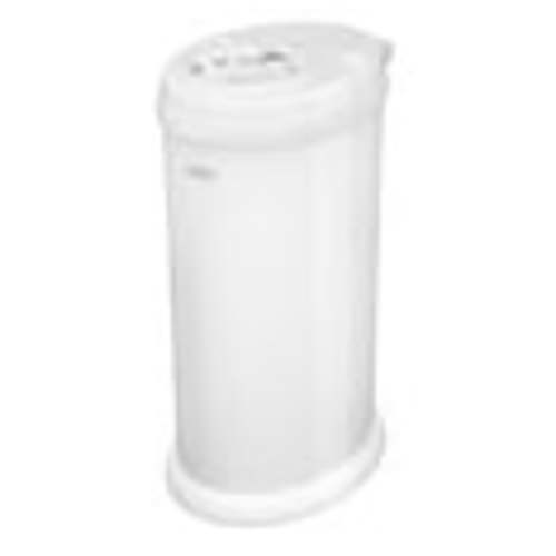 Ubbi Steel Diaper Pail, Hands Free Disposal System, Odor Locking, No Special Bags Required, White