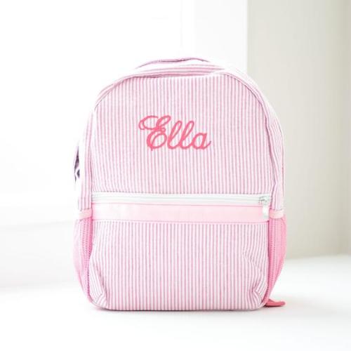 Personalized Baby Backpacks Monogrammed Toddler Backpacks Seersucker Backpack Preschool Book Bag Personalized Baby Girl Gifts - Etsy