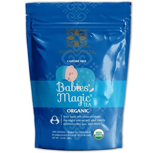 Secrets Of Tea - Babies' Magic Tea: Natural Relief for Baby Colic and Gas - USDA Organic, Caffeine-Free, promotes better sleep- 20 Count ((1 Pack)