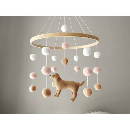 Dog baby mobile