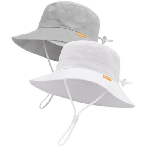 FURTALK Baby Sun Hat Toddler Boys Girls Bucket Hat for Kids 0-5 Years UPF 50+ Sun Protective Child Summer Beach Hats