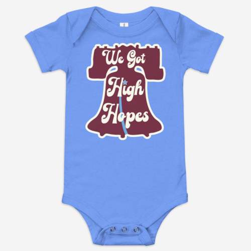 "High Hopes" Baby Onesie | Philadelphia Baseball | Phillygoat