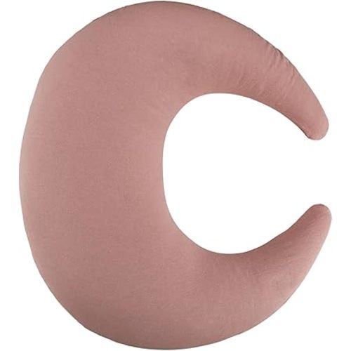 SWESEN Pink Nursing Pillow Cover, Soft Removable Cover for Breastfeeding Pillows, Pillow Slipcover for Baby Boys and Girls, Comfortable & Breathable, Washable (Only Cover)