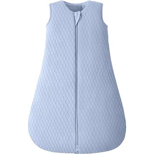 Yoofoss Baby Sleep Sack 0-6 Months TOG 2.5 Winter Baby Wearable Blanket, 100% Organic Cotton Infant Sleeping Sack 2-Way Zipper Warm Quilted Sleep Sack