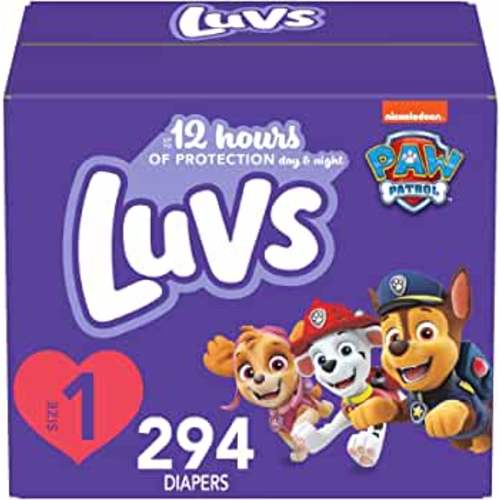 Luvs Pro Level Leak Protection Diapers Size 1 294 Count Economy Pack, Packaging May Vary