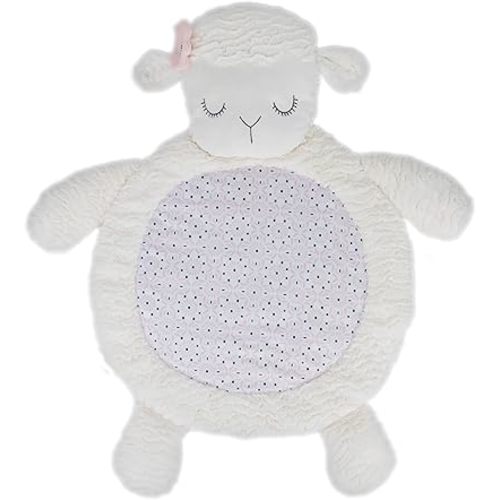 Levtex Baby - Fiori Playmat - Lamb - Ivory, Pink and Grey - Nursery Accessories