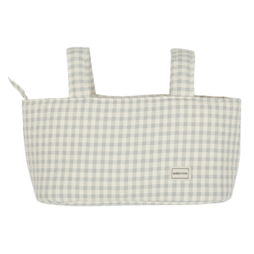 Stroller Caddy - Pocket Vichy Blue - Minicoton