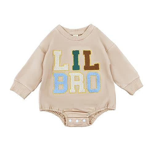Twopumpkin Baby Toddler Girl Boy Sweatshirt/Romper Long Sleeve Sister Brother Matching Outfit Newborn Clothes