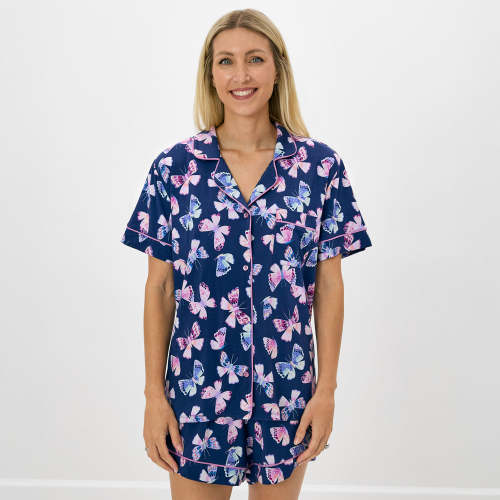 Royal Butterflies Women's Pajama Set | Little Sleepies