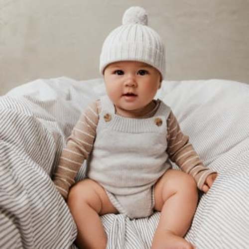 Organic Pointelle Zip All In One Romper
