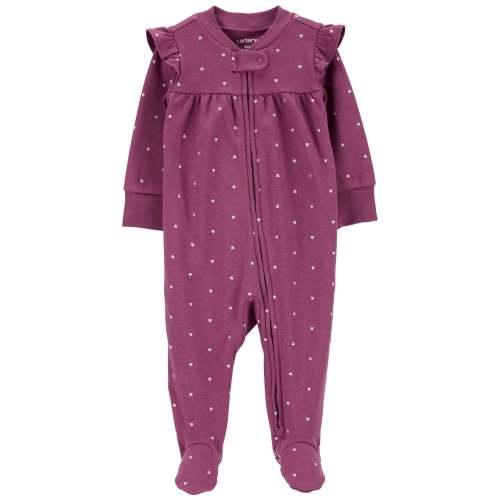 Baby Heart 2-Way Zip Cotton Sleep & Play Pajamas - Carter's | Carter's