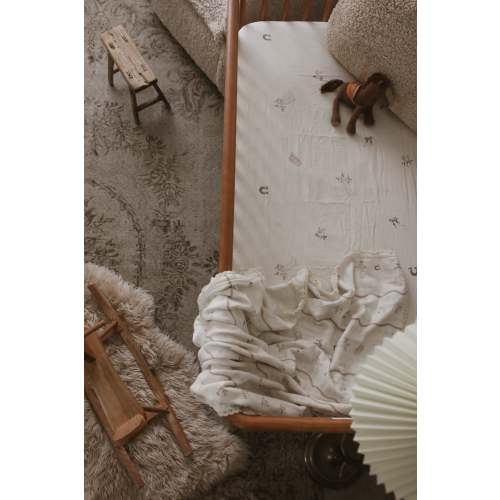 Vintage Country- Cowgirl Muslin Crib Sheet