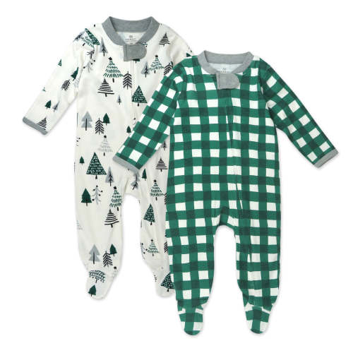 2-Pack Organic Cotton Holiday Sleep & Plays | Honest Baby Clothing