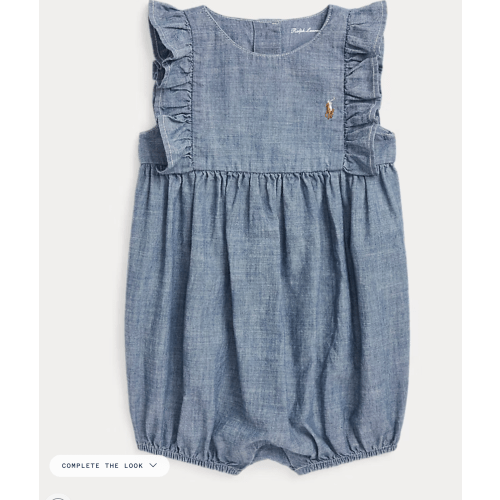 Indigo Chambray Bubble Shortall | Ralph Lauren