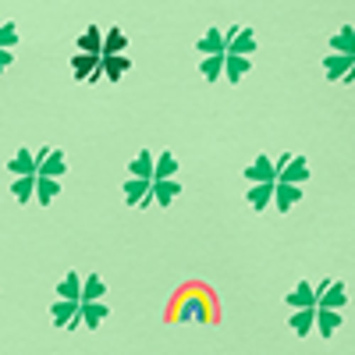Baby organic zip footie in good luck charms | Primary.com