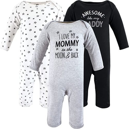 Hudson Baby Unisex Baby Cotton Coveralls - 3-6 Months