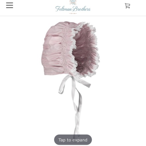 Girls Smocked Lace Bonnet I Feltman Brothers