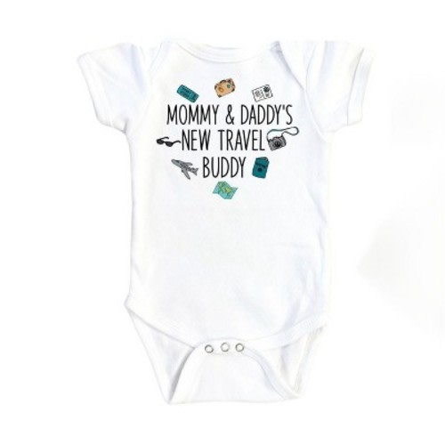 Travel Buddy - Baby Boy Girl Clothes Infant Onesie® Funny Cute Newborn GS1 Multicolor 0-3M