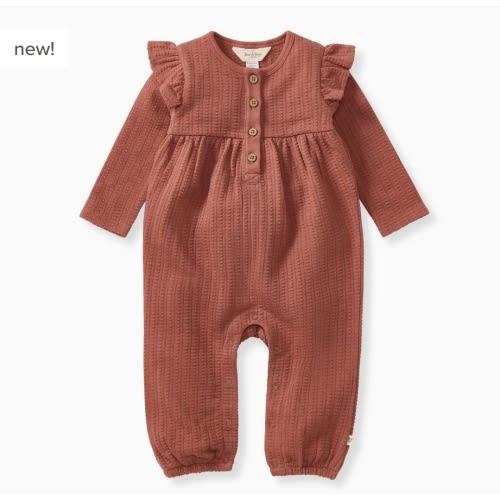 Dotted Rib Organic Baby Girl Jumpsuit – Burt's Bees Baby
