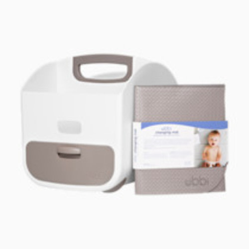 Ubbi Diaper Caddy & Changing Mat - Taupe
