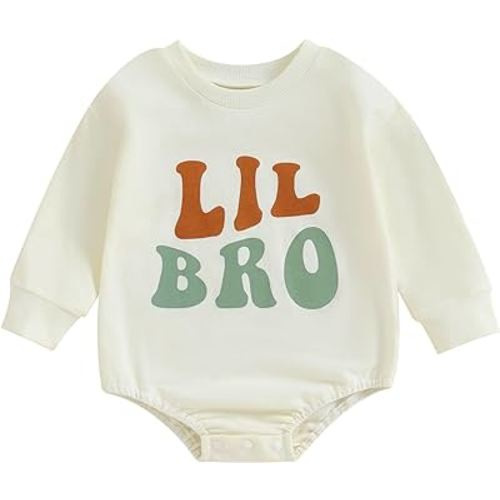 Cevoerf Big Brother/Sister Little Brother/Sister Matching Outfits Infant Toddler Baby Girl Boy Sweatshirt Romper/Shirt Top