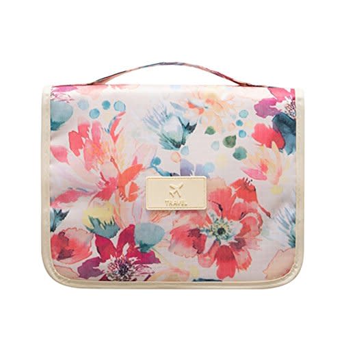 Mossio Hanging Toiletry Bag - Large Cosmetic Makeup Travel Organizer for Men & Women with Sturdy Hook