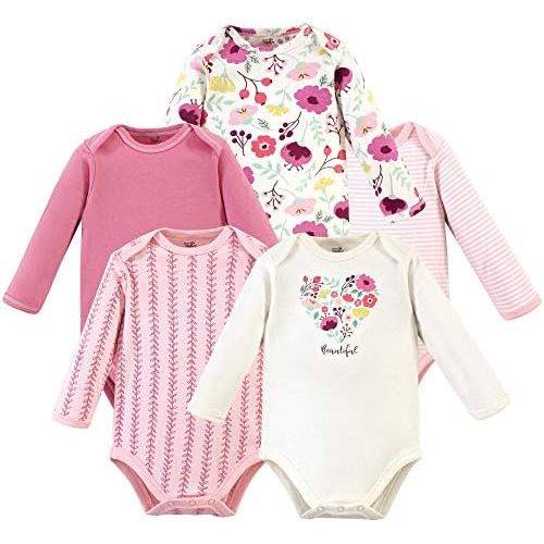 Touched by Nature unisex-baby Organic Cotton Long-sleeve Bodysuits